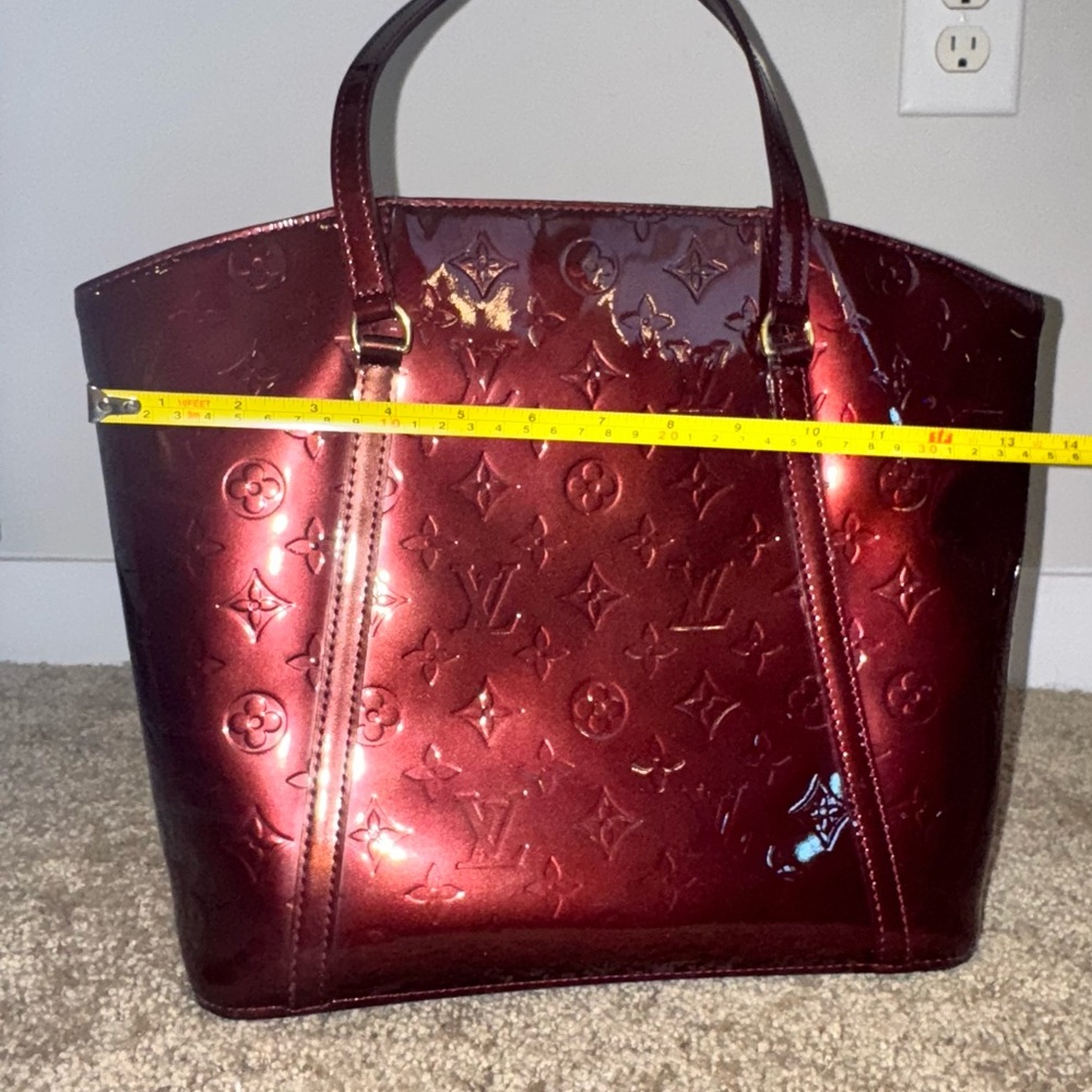 Louis Vuitton Glossy Maroon Tote - Picture 2 of 4